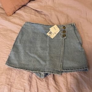 Denim Skort